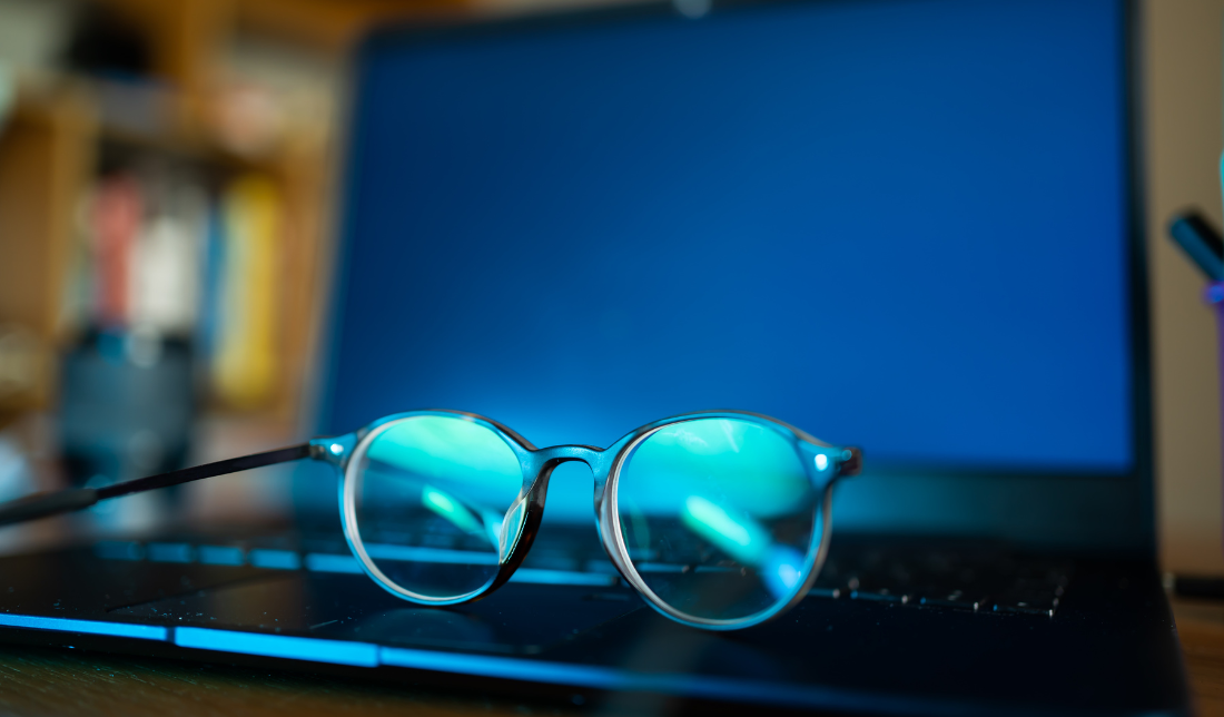 blue-light reduction eye wear