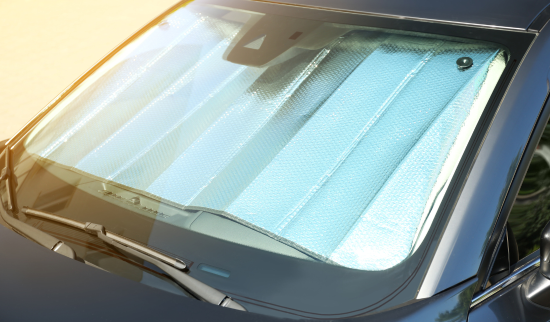 branded windshield sunshade automotive