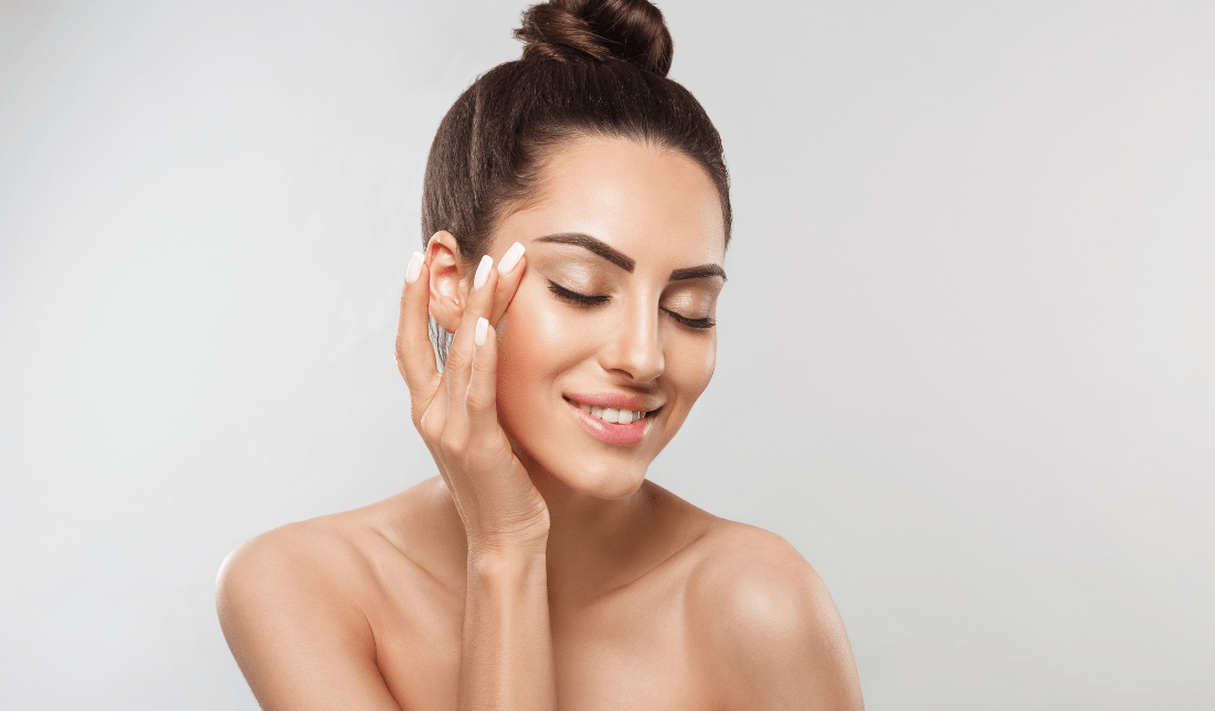 woman healthy skin radiant