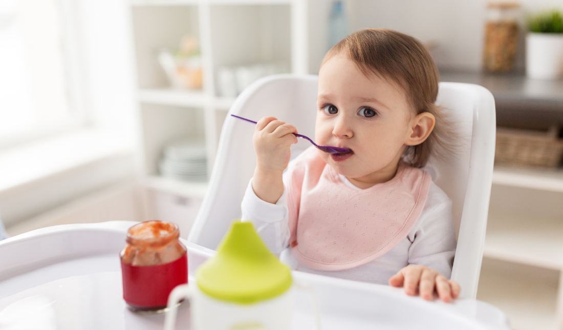 baby with bib