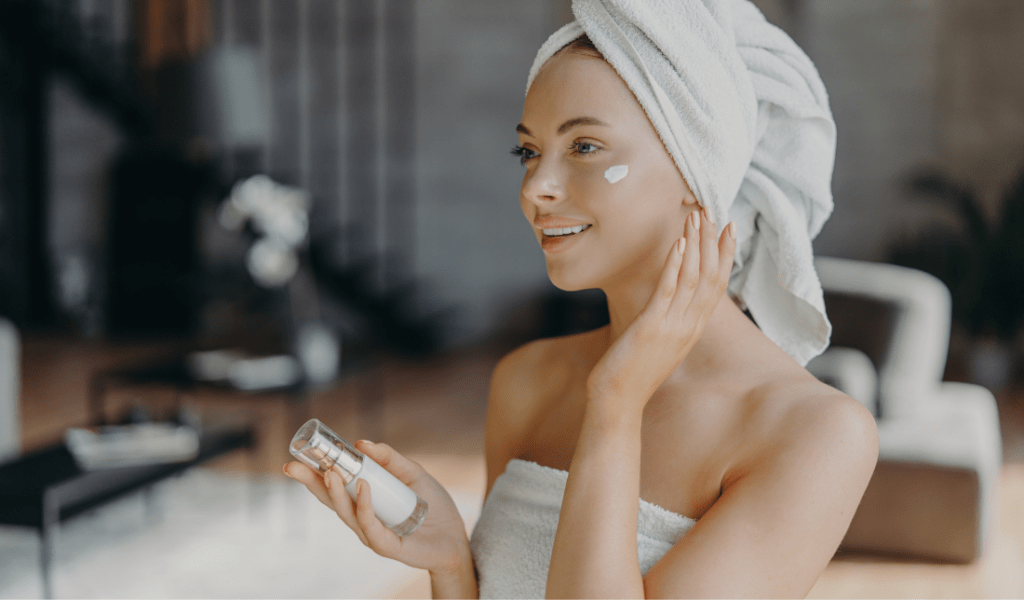 beauty product such as lotion or cream