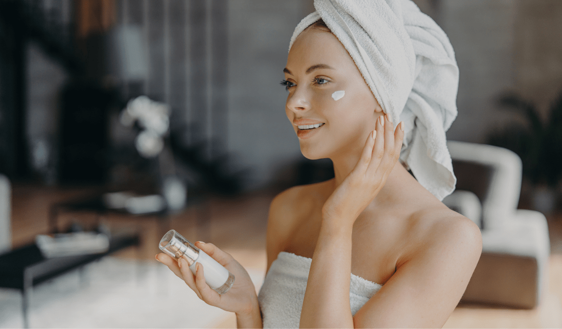 beauty product such as lotion or cream