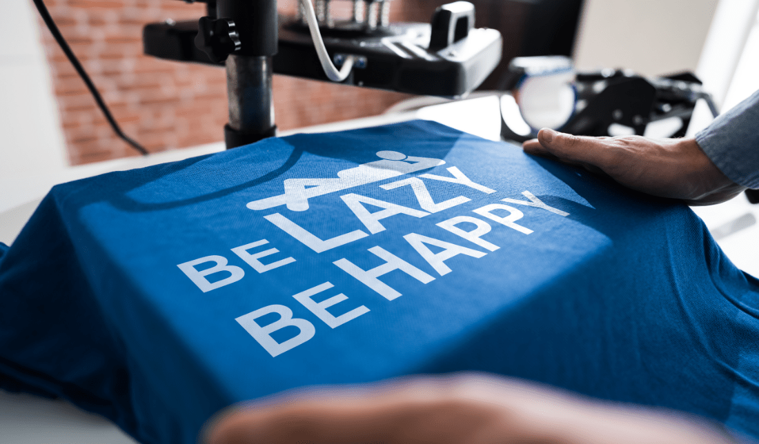 bold font and graphic design in a T-shirt