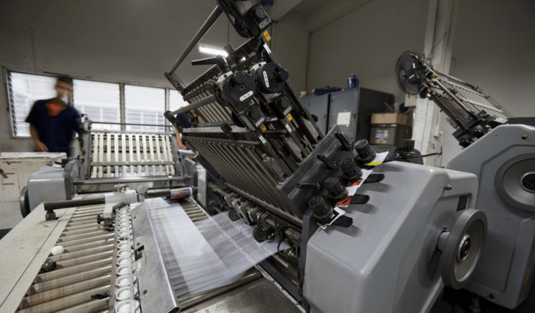 book being printed