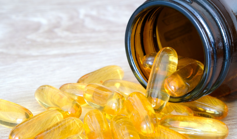 bottle of nutritional supplements