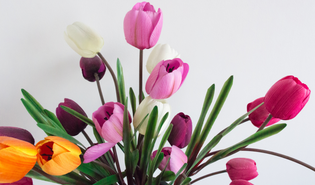bouquet of artificial flowers