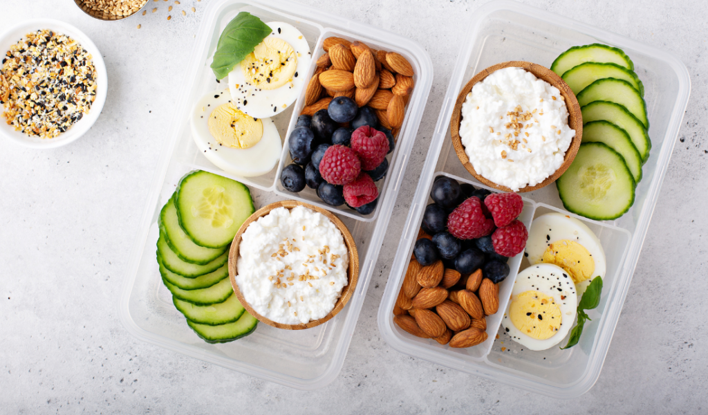 box filled with keto snacks