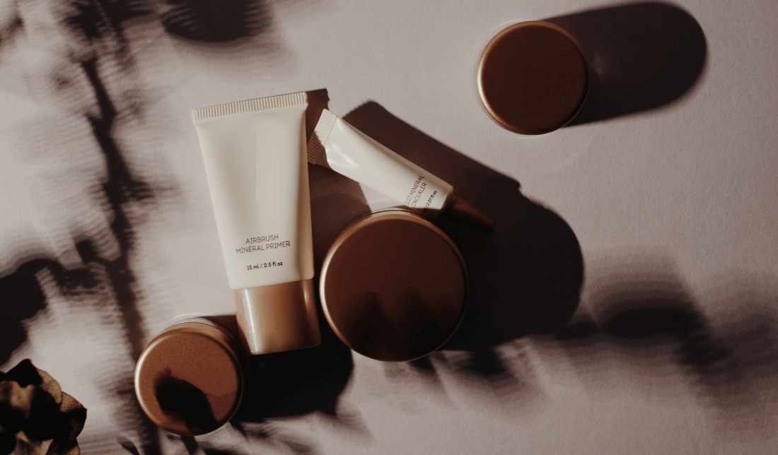 chic skincare bottle