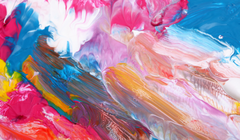 colorful artwork created using the organic materials