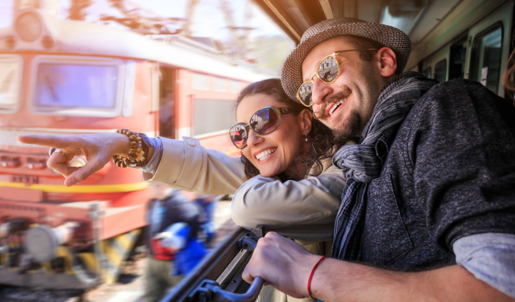 couple traveling with joy and peace of mind