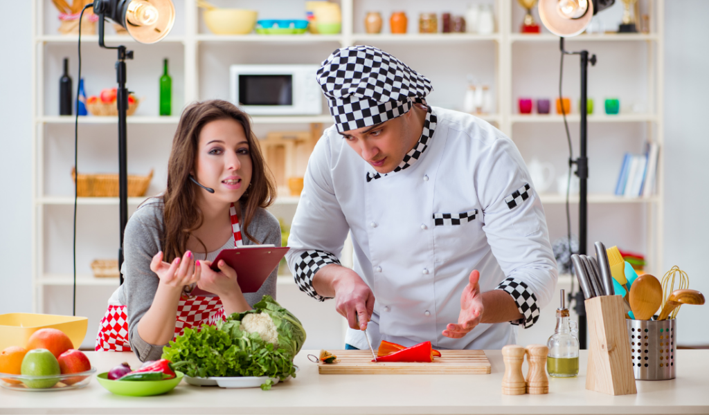 creating cooking shows, recipe books