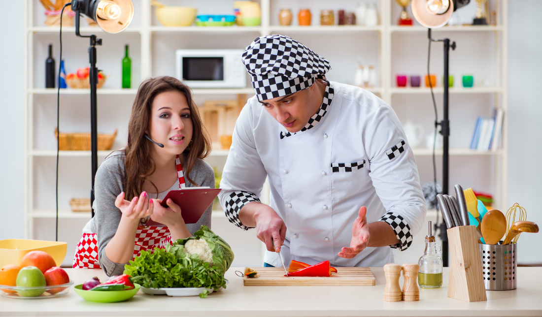 creating cooking shows, recipe books