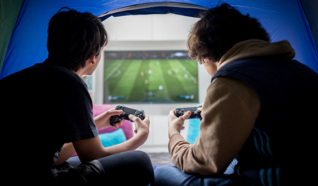 flat-screen TVs, gaming consoles, phones, and tablets