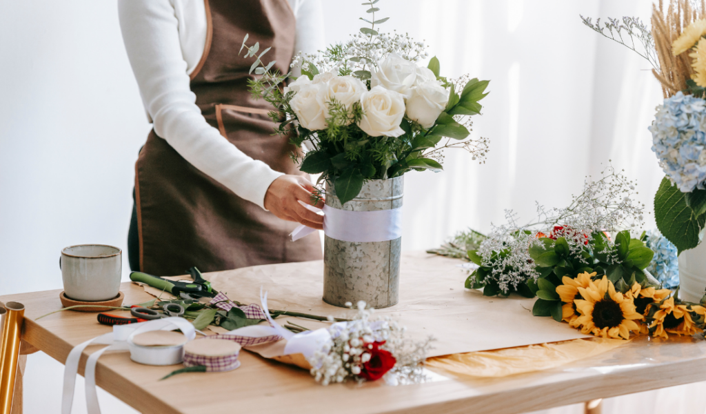 florist or floral arrangement
