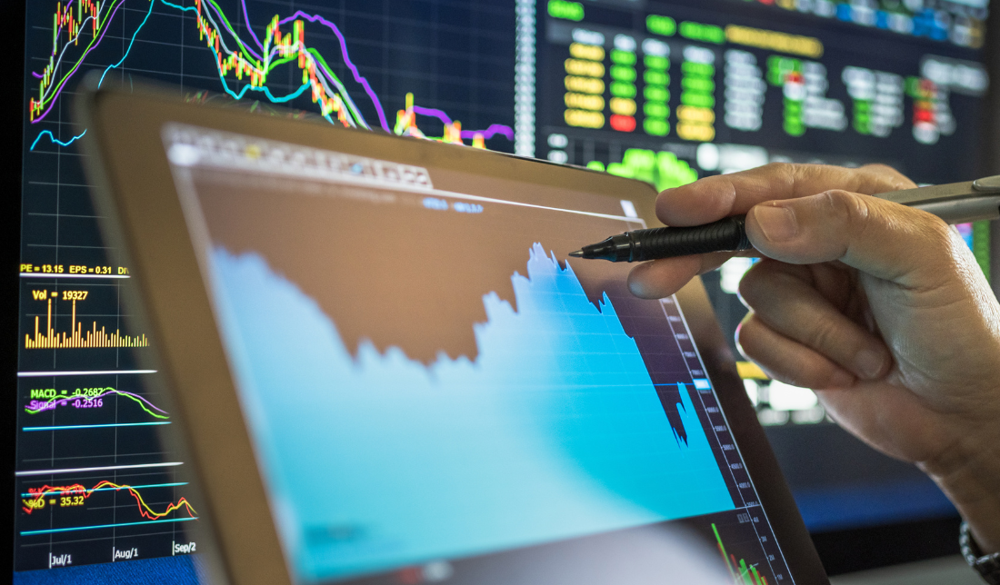 graph showing stock market trends