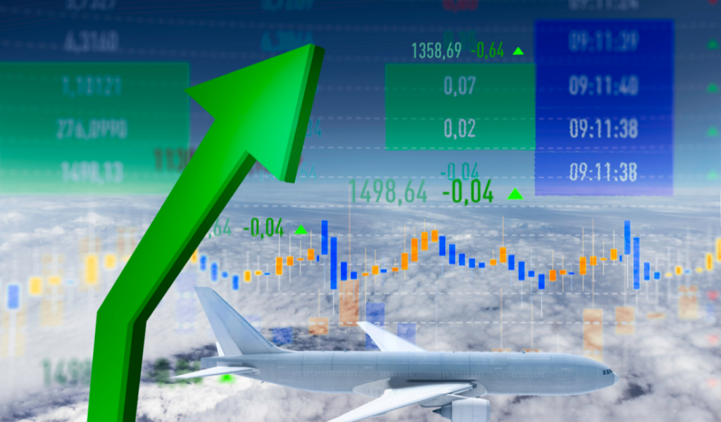 graph showing the growth of the stock market