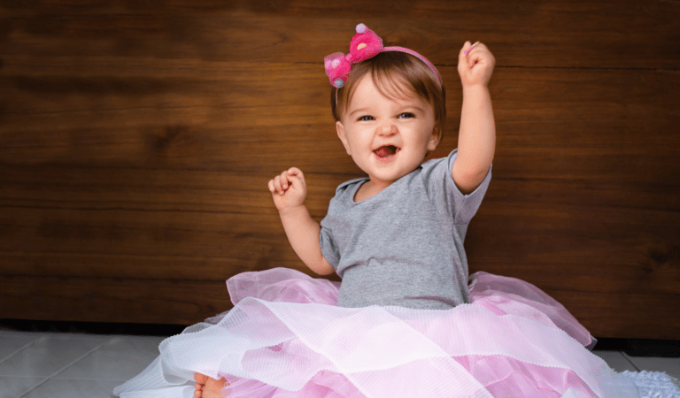 happy baby's face
