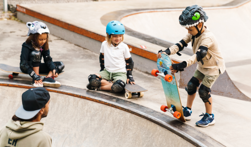 happy child in a safe environment with baby safety gear