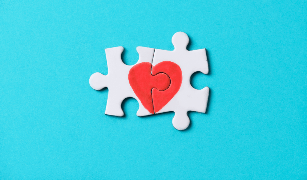 heart or a puzzle piece