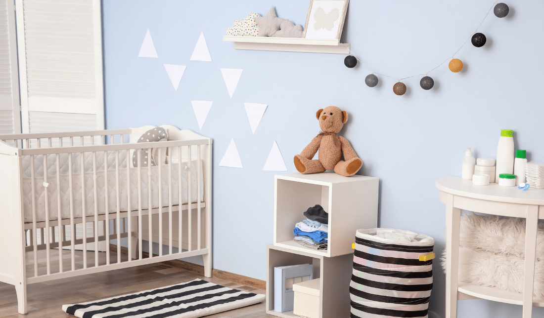 high-end stroller or a beautiful nursery