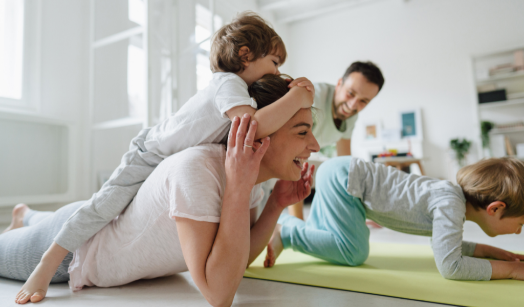 household where everyone is enjoying themselves