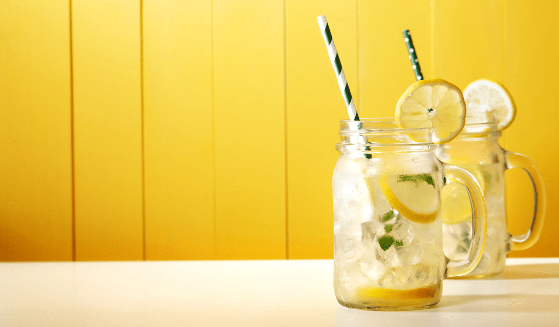 in-house branded mason jars