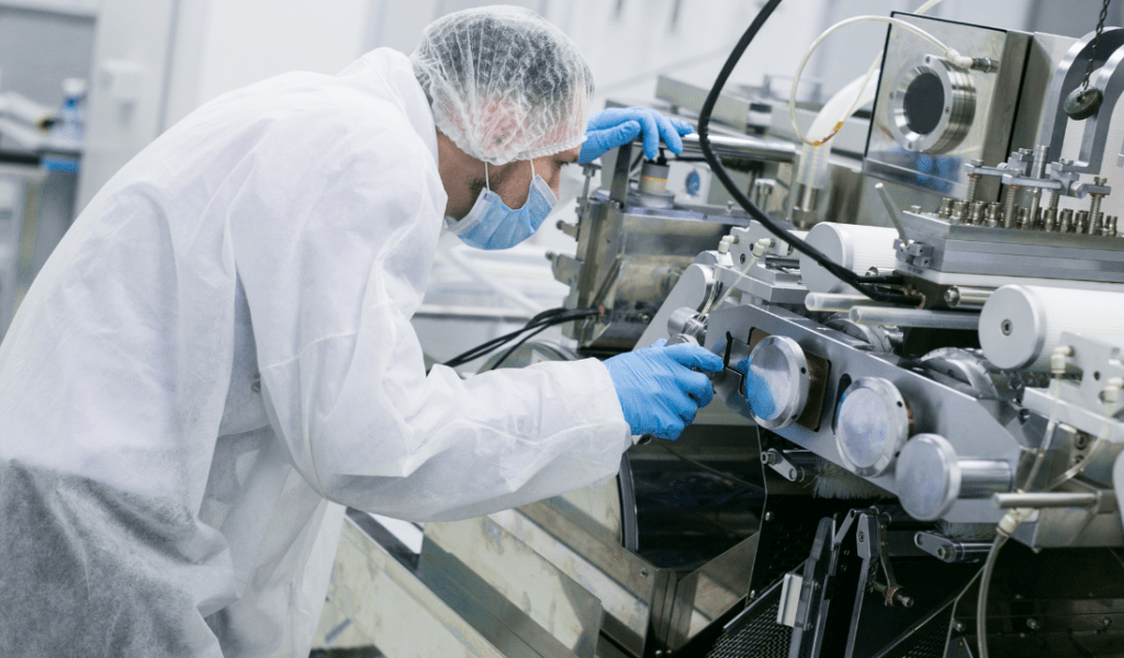 industrial lab with scientists working