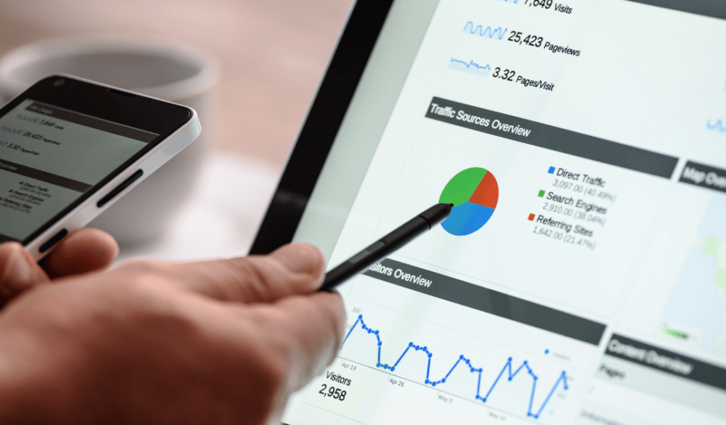 laptop with a search engine results page