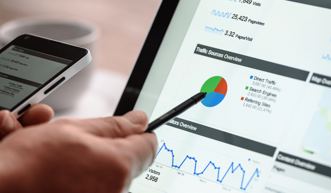 laptop with a search engine results page