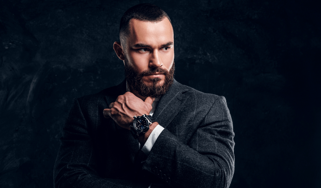 man with a well-groomed beard