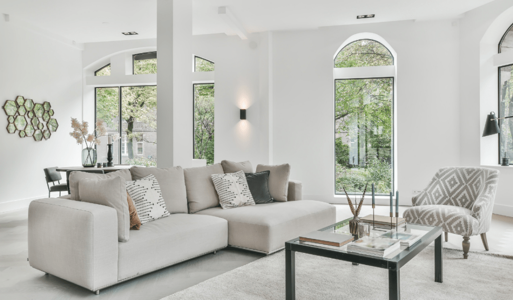 modern, stylish living room