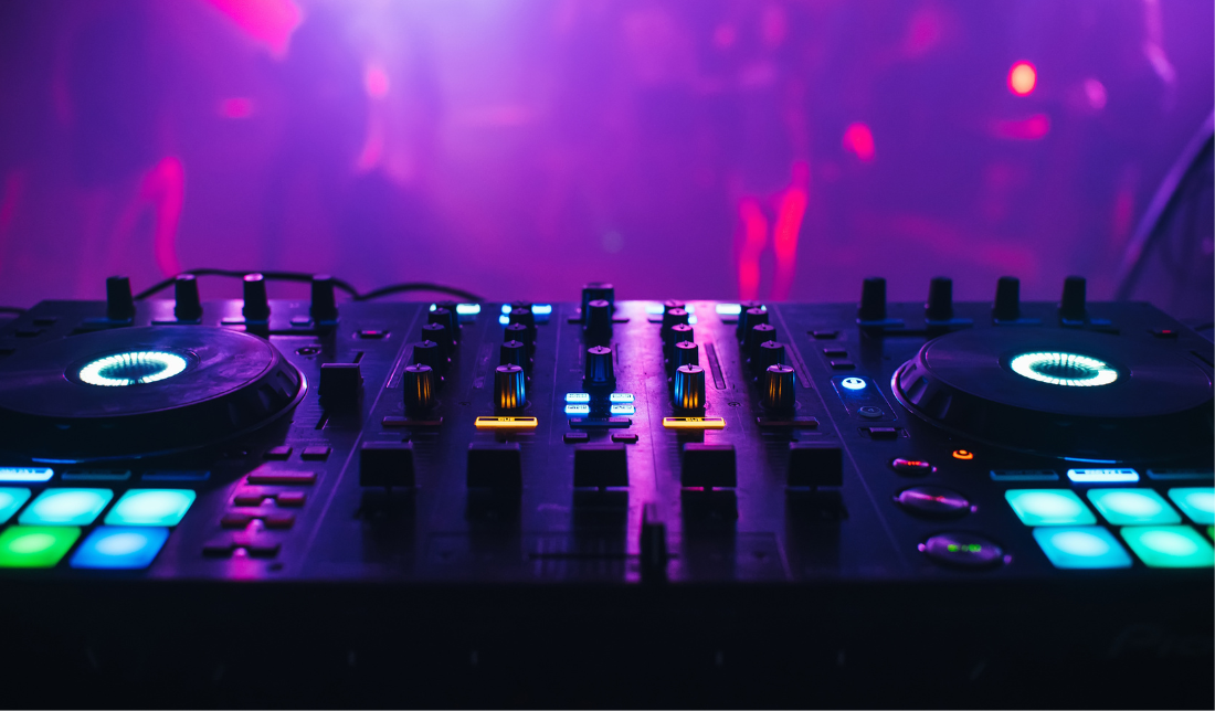 music store for stock and background tunes