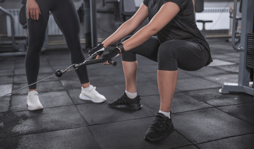 person doing a workout