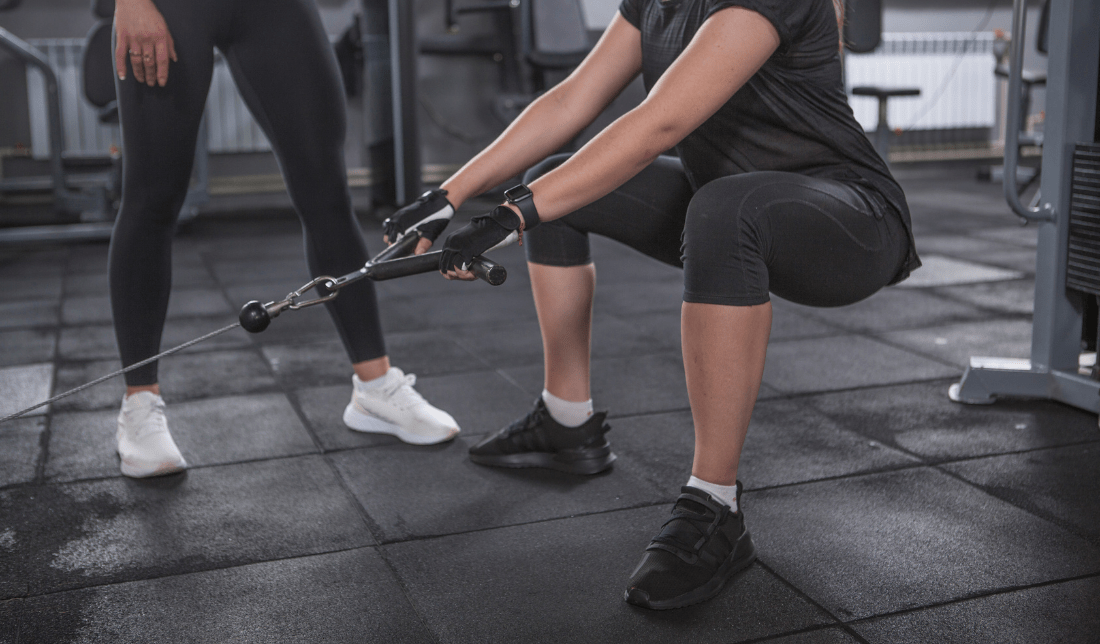 person doing a workout