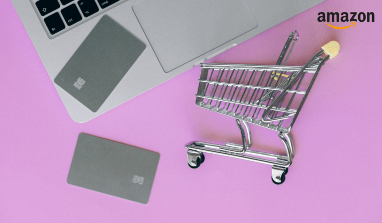 person shopping on Amazon