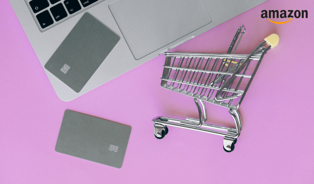 person shopping on Amazon