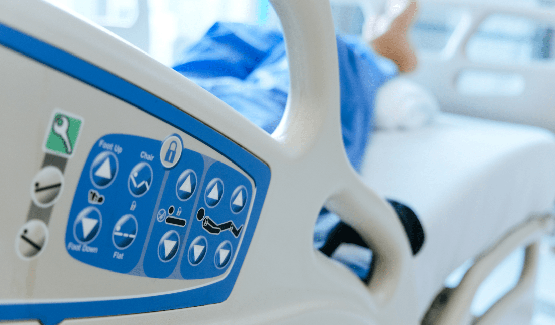 photo of an adjustable bed with high-quality features