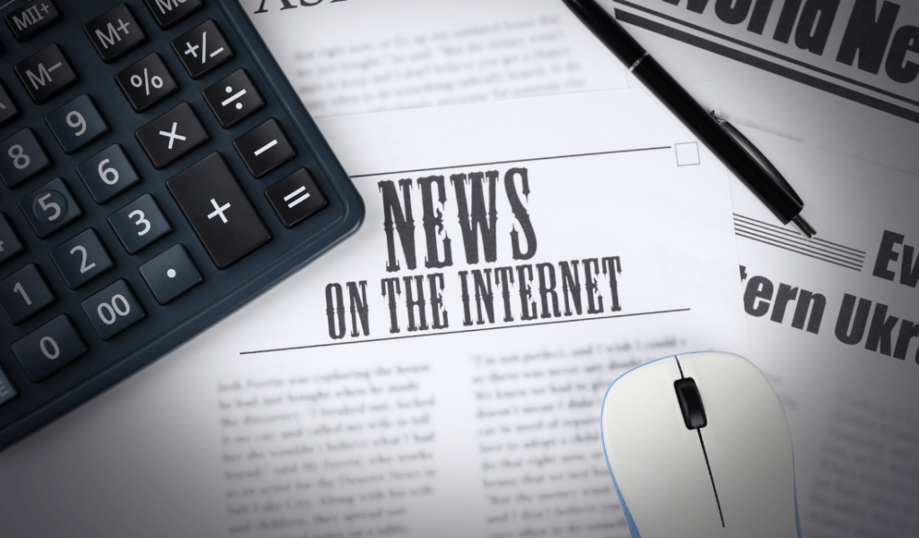 political news segment of online publishing