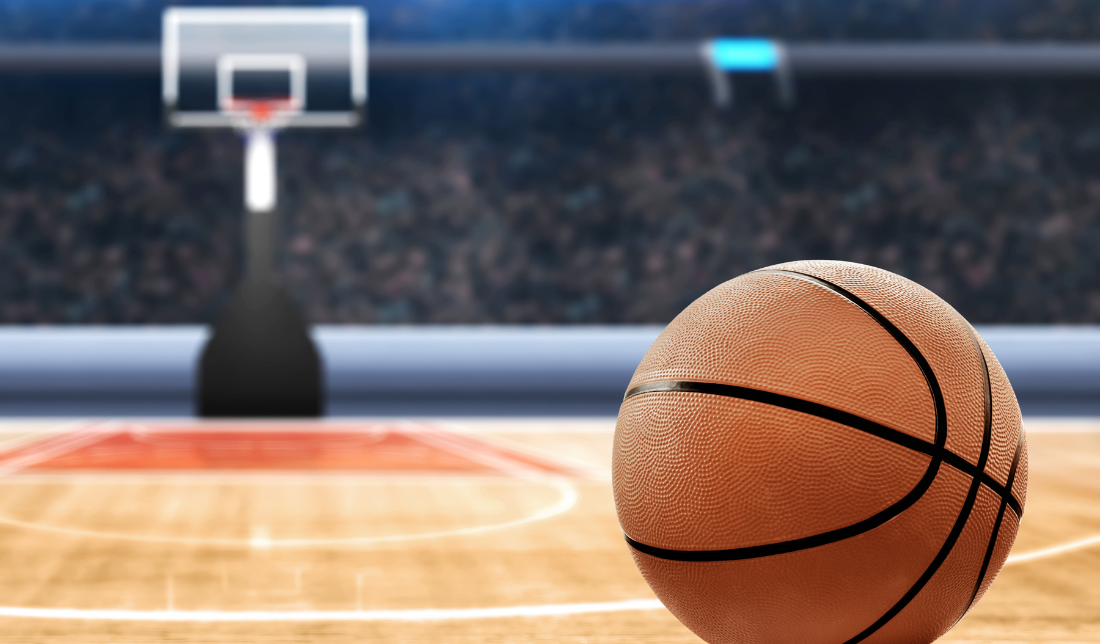 sports collectibles with a backdrop of a stadium or sports arena