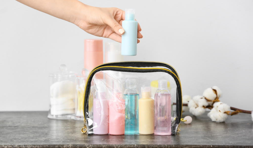 various beauty and health products