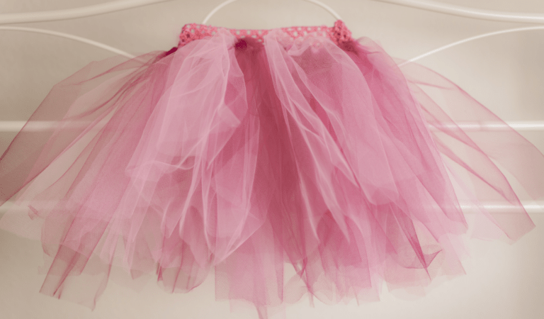vintage-inspired petticoat or tutu on a hanger