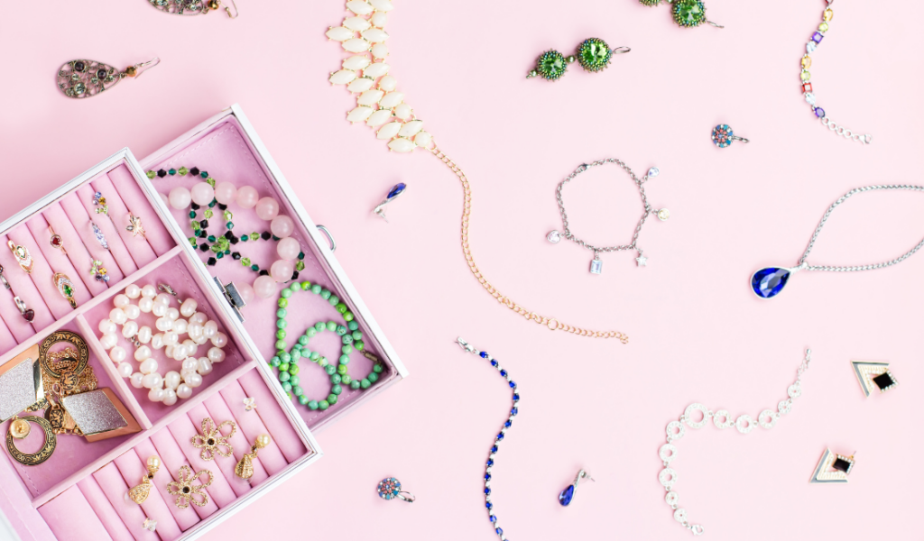 woman wearing the brands jewelry