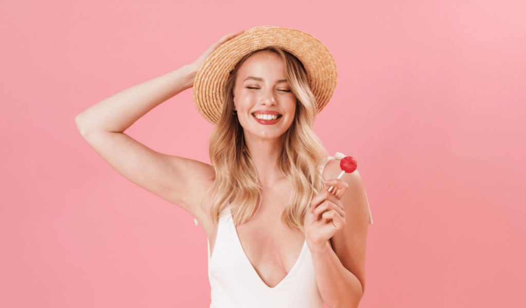 image of a person wearing a hat, headband or headwear