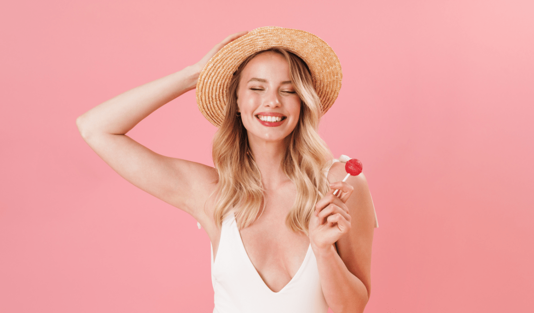 image of a person wearing a hat, headband or headwear