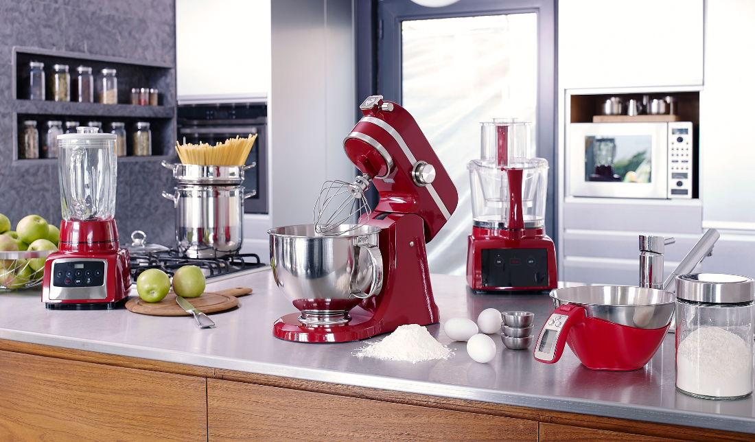 modern kitchen with the branded cooking appliances