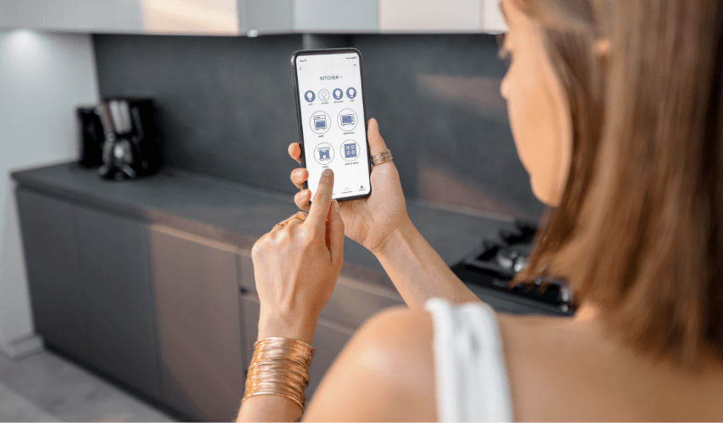 smart home with integrated devices and appliances