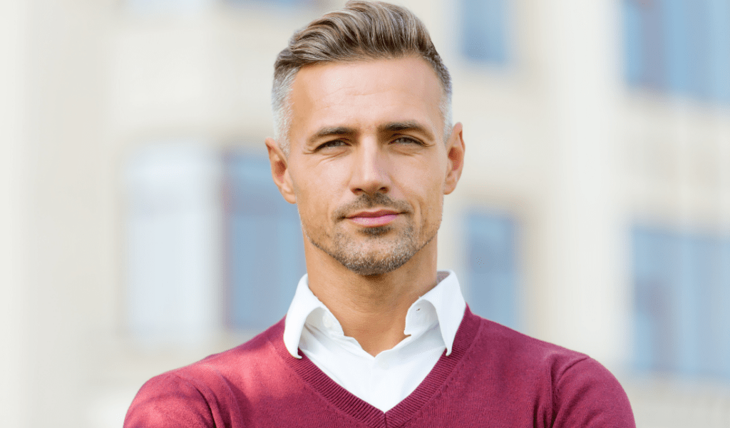 well-groomed hair and beard